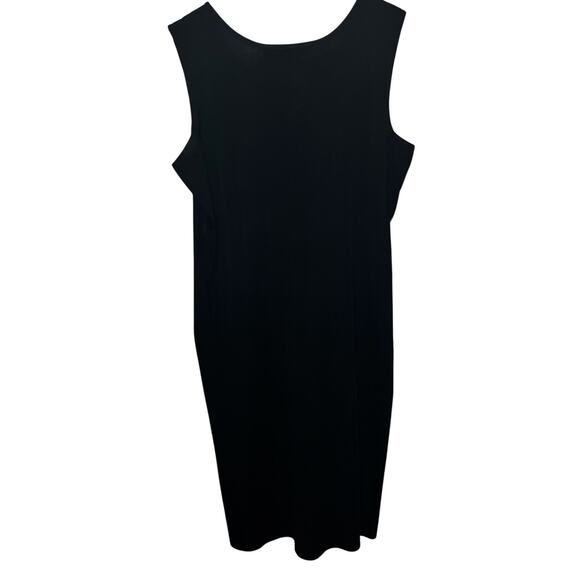 Ming Wang Dress Sleeveless Sheath Black Filament Acrylic Knit Evening Holiday XL - Picture 3 of 7